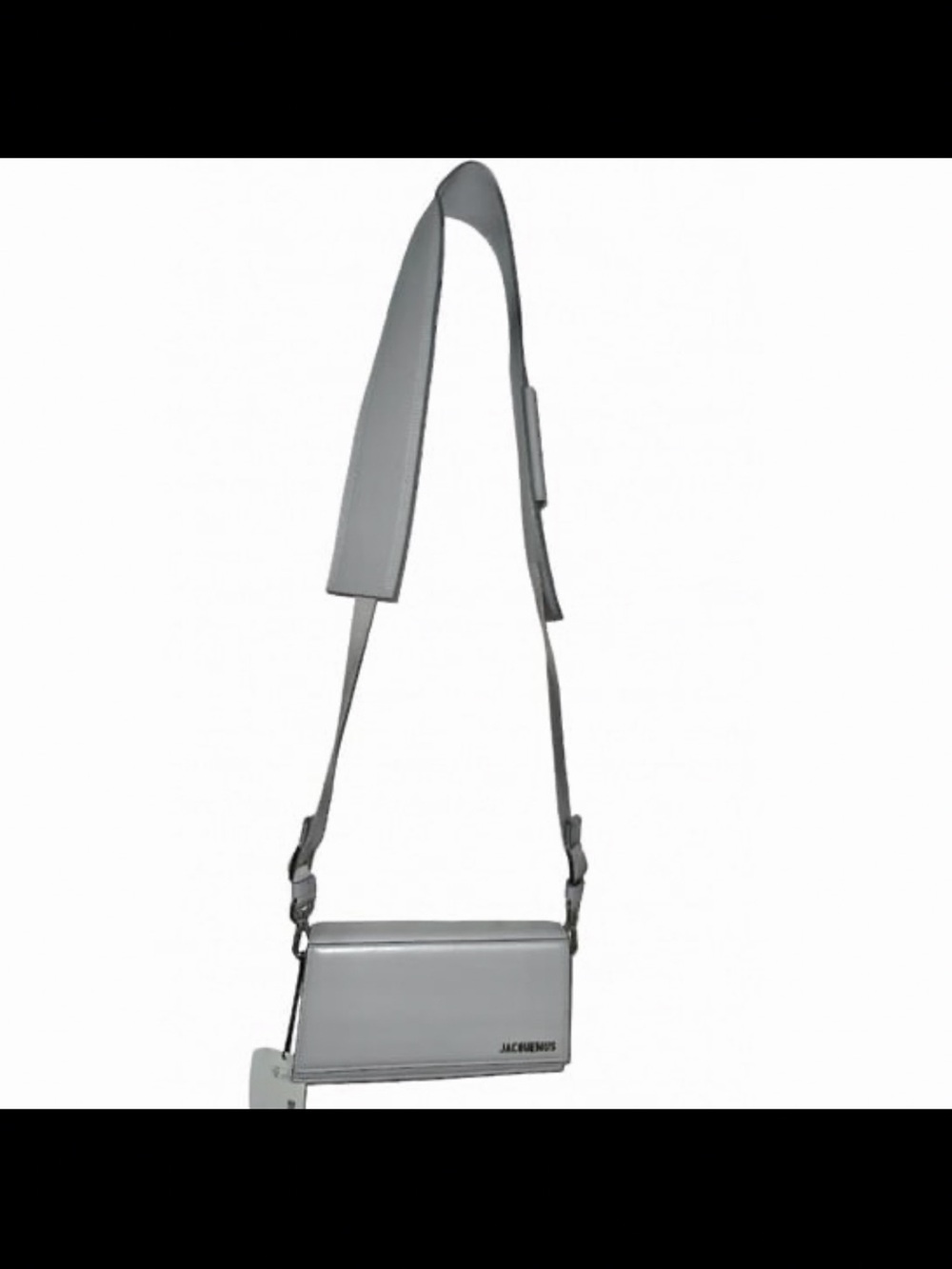 Jacquemus Light Gray Leather Shoulder Bag